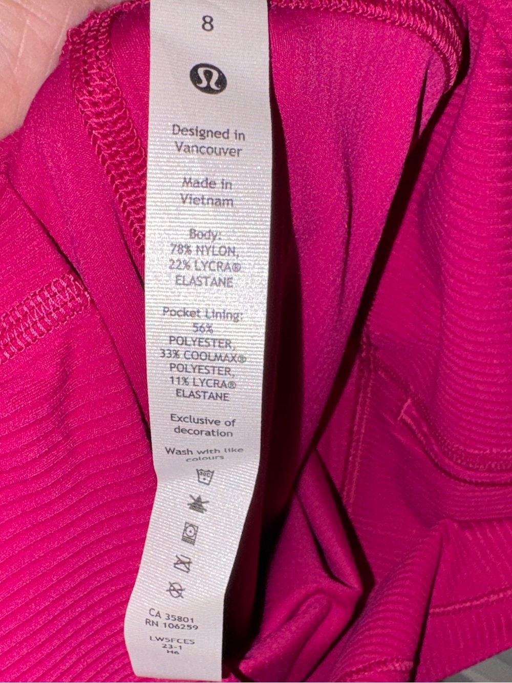 Lululemon Align Ribbed 28” Leggings NWOT - Picture 4 of 6